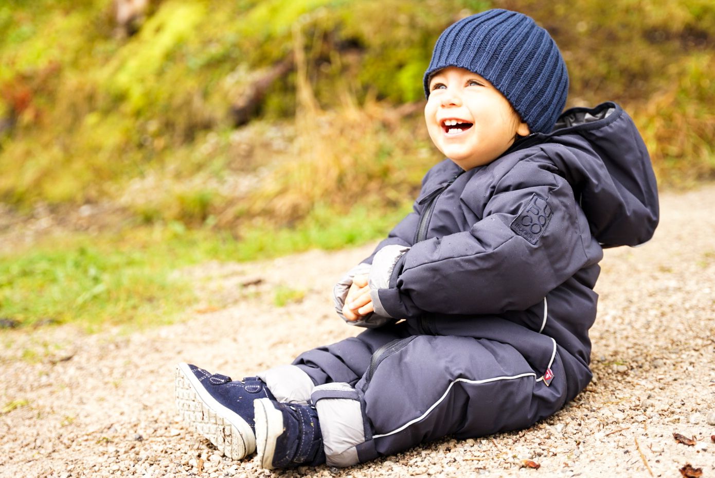 schneeanzug baby mit füßen und handschuhen LUPACO Munich Baby-Schneeanzug „Puddle“ mit 200g Primaloft-Fütterung